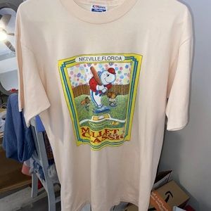 Vintage Niceville FL Mullet Classic Buckshot TShirt 1991. Baseball. Cellular One